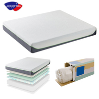 OEM Roll up Confortable king High Density mousse chambre à coucher Colchones Matelas De Espuma mémoire de forme en latex Matelas à mémoire de forme