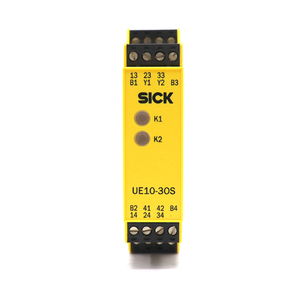 Relais de sécurité UE10-30S3D0 SICK SIL3 PL E, module d'arrêt d'urgence, module de relais de sécurité - Product Image 2