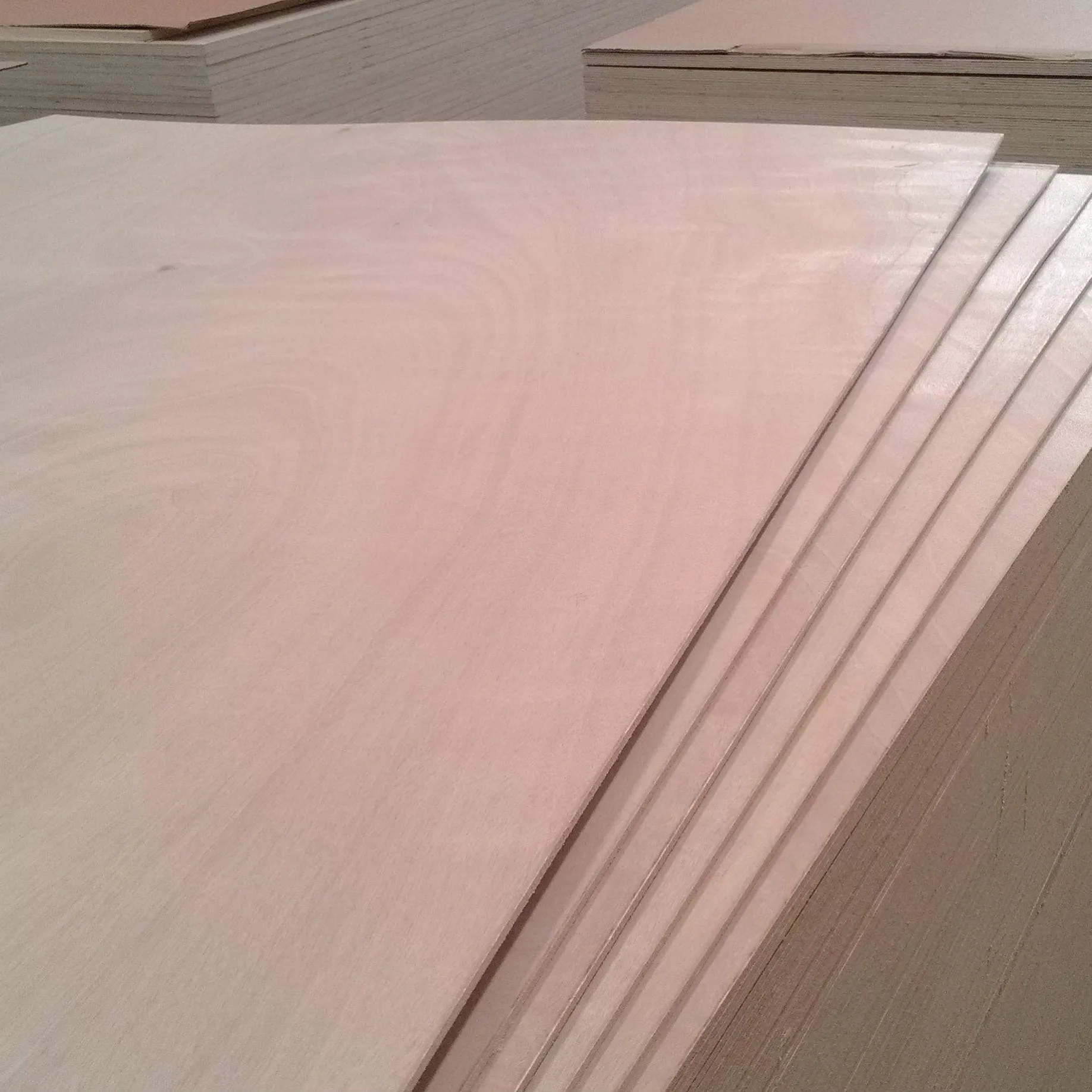 Panel de madera de caoba para muebles, hoja laminada de abedul