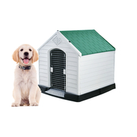Vente chaude Usine Direct Mobile Chien Maison Chenil En Plastique Étanche avec Solide Fer Motif Pet Maisons & Meubles