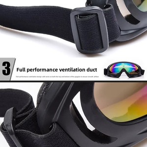 Lunettes de protection coupe-vent et anti-sable pour moto, lunettes anti-poussière pour hommes et femmes, lunettes de protection pour activités de plein air - Product Image 4