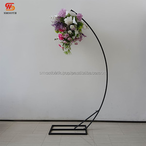 Tall 10ft Crystal Chandelier Bracket Metal Semicircle Frame Road Lead <strong>Wedding</strong> Arch Chandelier Stands <strong>Props</strong> for Party Events - Product Image 6