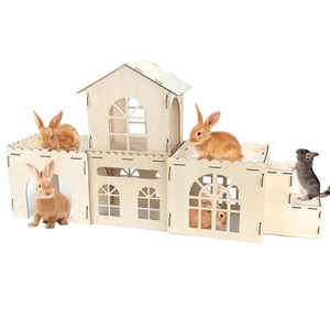 Oem interior extra grande desmontable pequeño animal conejillos <span class=keywords><strong>de</strong></span> indias jugar escondite cabaña <span class=keywords><strong>de</strong></span> madera conejito casa <span class=keywords><strong>Castillo</strong></span> - Product Image 1