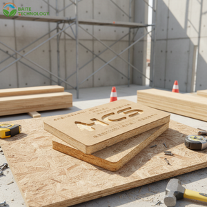 Panel de pared de melamina OSB de álamo de 9 mm, ecológico, de primera calidad, grado E0, para cajas de embalaje de cocina y base de escalera - Product Image 1