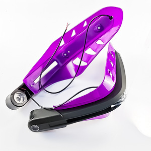 Protectores de Manillar para Motocicleta Qiangye con Luz LED Púrpura, Accesorios para Manillar de Bicicleta, Talla 8 - Product Image 3