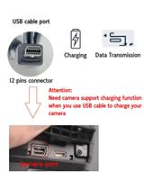 Cable de Datos USB Tipo A a Olympus CB-USB5 / CB-USB6 Macho para Sincronización con Computadora/PC Profesional