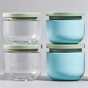 Pet Nhựa 250G 300G Đầy Màu Sắc Tùy Chỉnh Kem Chai Mặt Kem Tóc Chà Lọ Kem Cơ Thể Lọ - Product Image 1