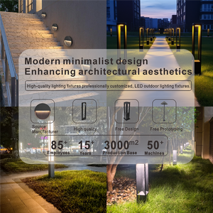Lampada <span class=keywords><strong>da</strong></span> <span class=keywords><strong>Giardino</strong></span> <span class=keywords><strong>LED</strong></span> Moderna e Semplice IP65 Impermeabile in Alluminio per Illuminazione Esterna di Ville, Cortili, Giardini, Parchi, Prati e Strade - Product Image 5