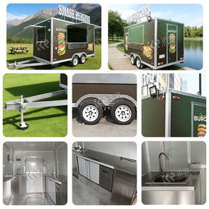 Camion de restauration mobile extérieur conforme aux normes australiennes, remorque à double essieu pour burgers, cuisine mobile avec friteuse, <span class=keywords><strong>plancha</strong></span> et hotte - Product Image 6