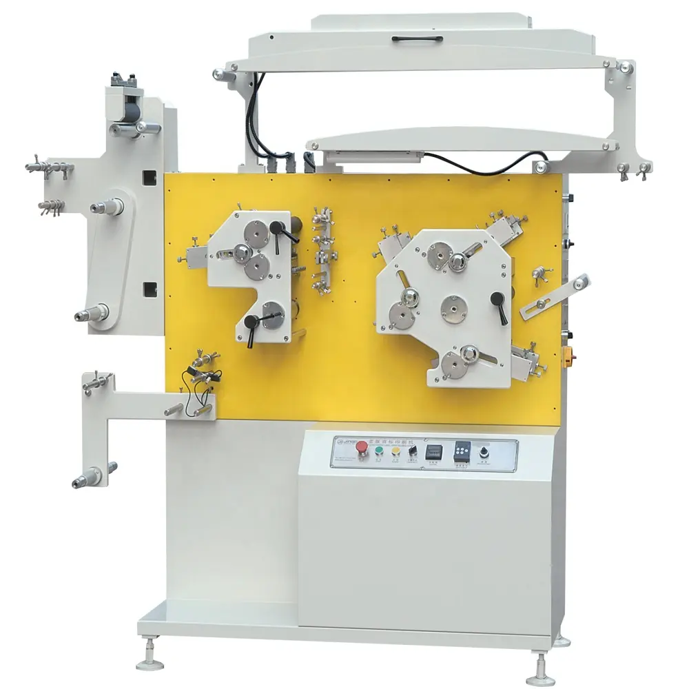JR-1531 JINGDA Enges Stoff mehrfarbig waschbar Satin-Band-Etiketten Flexo-Druckpresse Maschine für Nylon-Papier Taffeta