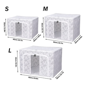 Tủ quần áo lưu trữ hàng loạt công suất lớn chăn và chăn hộp lưu trữ tủ quần áo Hộp lưu trữ có thể nhìn thấy không thấm nước - Product Image 4