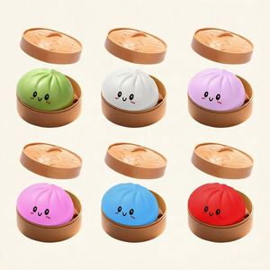 Hot Selling Cute Steamed Bun Stress Relieving Toy Dumpling Soft <b>Squishy</b> Texture Slow Rebound - Product Image 1