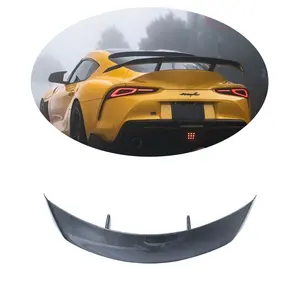 Aimgain Type GT Lèvre de coffre Spoilers arrière en fibre de carbone pour Toyota Supra A90 2019 +.