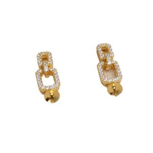 Accessoires DIY en argent S925 avec zircon, boucles d'oreilles en argent de 10-12 mm avec boucle d'oreille creuse pour la fabrication de bijoux en perles - JG5982 - Product Image 5