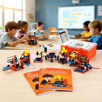 Kit de Robot Electrónico STEM Modular de Aluminio de 15 Piezas, Profesional, para Desarrollo de Habilidades de Programación para Estudiantes