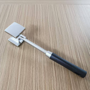 Zinc Alloy Double Sided Steak Tenderizer Garlic Press Meat Pounder Kitchen Tool - Product Image 3