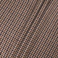Veste en tweed pied-de-poule mélangé laine et velours côtelé pour homme, col brodé personnalisé, style vintage pour tenues décontractées