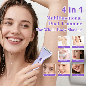 Tondeuse à cheveux électrique Hatteker, étanche, rechargeable par USB, épilateur pour femmes et hommes, épilation du visage et du corps - Product Image 6