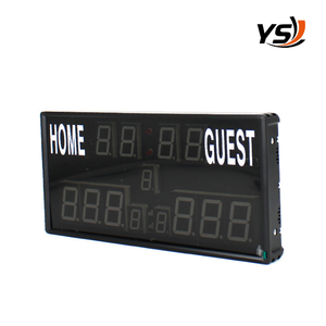 Tableau d'affichage de score de football en aluminium sans entretien à 13 chiffres pour les sites sportifs, LED haute luminosité - Product Image 1