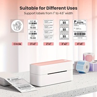 Imprimante d'étiquettes thermiques sans fil Phomemo PM-241-BT pour petites entreprises compatibles avec IOS, Android et ordinateur