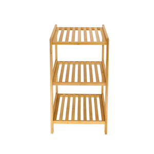 Soporte personalizado de 3 niveles de bambú para microondas, estante para horno, cocina y dormitorio, soporte de almacenamiento con tipo de pie para estante de baño - Product Image 3