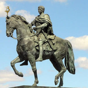 Escultura de bronce personalizada de <span class=keywords><strong>caballos</strong></span> árabes con fuente para decoración del hogar con tema de animales - Product Image 2