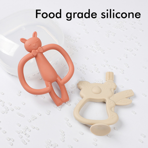 Động vật thiết kế Silicone bé mọc răng nhai đồ chơi trẻ sơ sinh răng công cụ nhẹ nhàng BPA miễn phí kola nhảy múa Bunny Silicone bé <span class=keywords><strong>Teether</strong></span> - Product Image 4