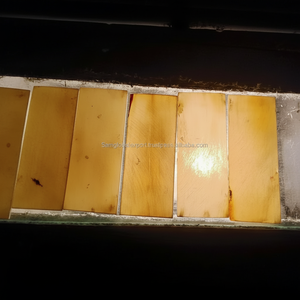 Accessoire d'artisanat naturel de luxe Variantes de dalles de corne de buffle d'eau blanche et jaune pure de plaque d'échelle - Product Image 1