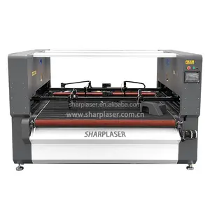 Máquina cortadora láser de alimentación automática con cámara sccd para Impresión textil