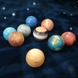 Mini Globo Planetario Educativo Temprano, Bola Elástica de Luna y Estrellas, Modelo del Universo, Juguete de Esponja Elástica para el Desarrollo Cognitivo de Niños, Regalo - Product Image 1