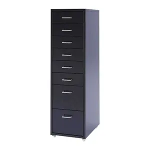 Folding Handle 5 Drawer Storage Cabinet GDLT Metal Modern High Quality Cold Rolled Steel 5 Years IS09001