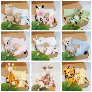 Jouet sensoriel éducatif pour enfants, 5 pièces, ensemble cadeau de naissance, jouets de dentition à oreilles de <span class=keywords><strong>lapin</strong></span>, amigurumi au crochet, <span class=keywords><strong>hochet</strong></span> - Product Image 6