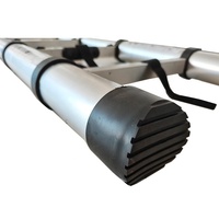 Échelles télescopiques extensibles en aluminium à un seul côté, antidérapantes, faciles à rétracter, portables, 2 m, 2,6 m, 4,1 m, 4,4 m, pour la maison