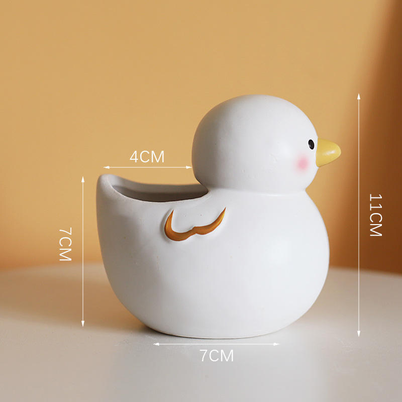 White Cute duck [no holes]]