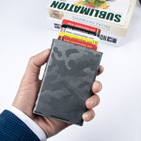 Dompet logam Dongguan mewah Camo 2021 Waller baru dompet kulit pria Mini kustom