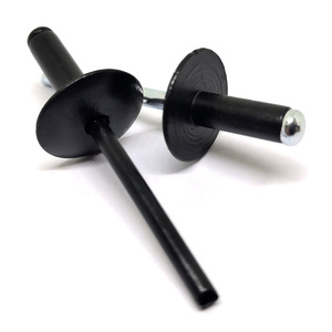 Rivet de tirage noir à tête large en aluminium, à tête ronde, à large bord, à tête plate, pour l'automobile - Product Image 3