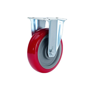 Ruedas Giratorias de Poliuretano Resistentes de 3, 4 y 5 Pulgadas, Color Rojo, para Sala de Estar, Oficina y Baño - Product Image 1