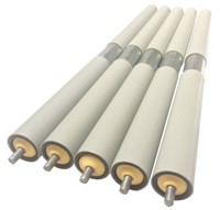 Rouleau de convoyeur industriel personnalisé, 1 pièce, roue en caoutchouc Pu, rouleau en polyuréthane