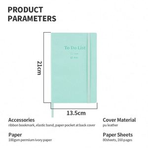 Carnet de notes personnalisé avec logo, couverture rigide en cuir PU A5 B6, carnet d'adresses, carnet de mots de passe, liste de choses à faire - Product Image 3