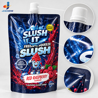 Op maat gemaakte staande spuitzak met schroefdop voor vloeibare bevroren slush-siroop en drankenverpakkingen voor diepvriesproducten en dranken.