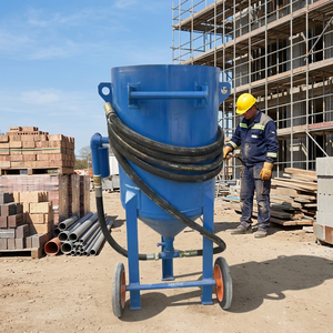 Réservoir de sablage mobile à bas prix, haute pression, industriel, portable, pour la construction navale et le nettoyage de la rouille - Product Image 2