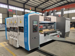 เครื่องพิมพ์กล่องอัตโนมัติเต็มรูปแบบสำหรับการผลิตออนไลน์ สภาพใหม่ <span class=keywords><strong>2</strong></span> 3 4 5 สี เครื่องพิมพ์กล่องกระดาษแข็ง ปรับแต่งพารามิเตอร์ได้ตามต้องการ - Product Image 2