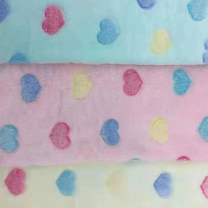 Oeko认证法兰绒面料，印花图案柔软毛绒毛毯，平纹设计，适用于汽车 - Product Image 2