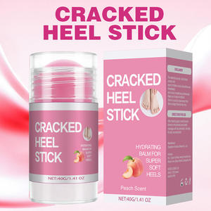 Crème pour les pieds à la pêche pour les talons secs et gercés, stick hydratant, lotion nourrissante pour les pieds, réparation de la peau - Product Image 3