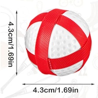 Balles de golf multicolores pour jeu de chipping, balles de golf en plastique collantes pour l'entraînement au golf, cible de fléchettes en tissu