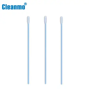 Manufacturers 500pcs Blue Handle Flexible Cleaning Clean Room Sponge Foam Cleanroom Swab Stick For Cleaning Hard Disks