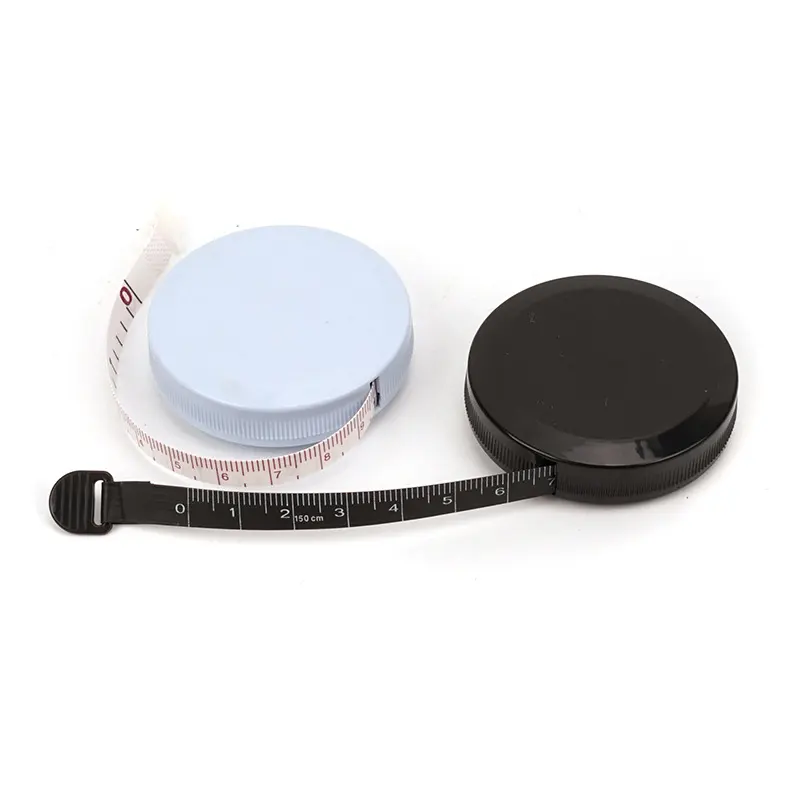 Round tape measure solid color creative small gift plastic roll 1.5M daily household student waist measurement