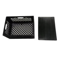 Couvercle en plastique robuste de 24 litres pour caisses industrielles, étanchéité solide, anti-poussière et anti-humidité, vente en gros