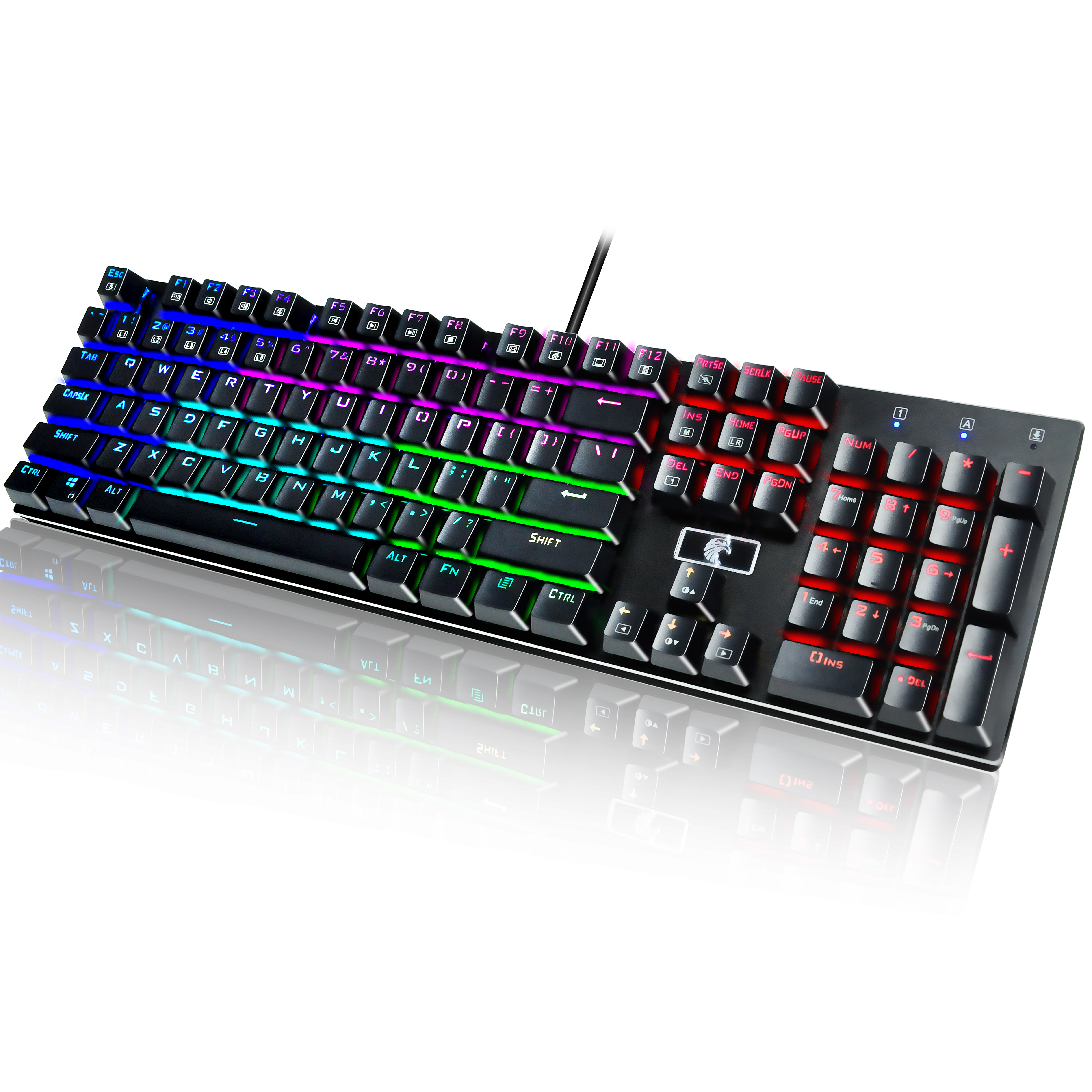 Z-88 RGB Gaming Keyboard - 104 Key Mechanical Ergonomics