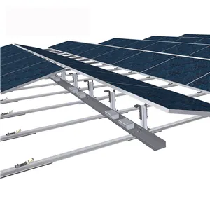 การติดตั้งอย่างรวดเร็ว PV แผงเสาบัลลาสต์ Flat Roof Mount